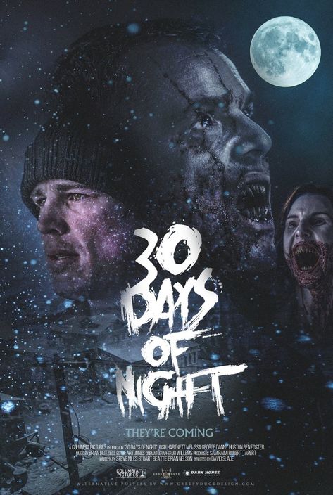 30 Days Of Night Movie, 30 Days Of Night Vampires, Alt Posters, 30 Days Of Night, Classy Acrylic, Retro Style Posters, Night Movie, Spooky Stuff, Drama Tv