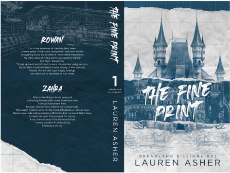 The Fine Print Book Cover, Mini Book Covers Shatter Me, Minibook Cover, Tiny Book Covers To Print, The Fine Print Lauren Asher Book Cover, The Fine Print Lauren Asher Book, Tiny Book Covers, Billionaire Romance Book Cover Ideas, Bookish Room