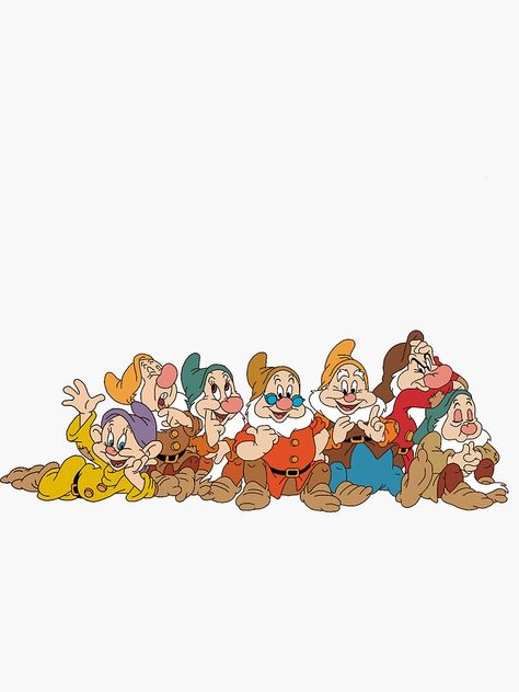 The Seven Dwarfs, Cute Images With Quotes, Seven Dwarfs, Cute Images, The Seven, Children’s Books, Sticker Design, Sell Your Art, Vinyl Sticker