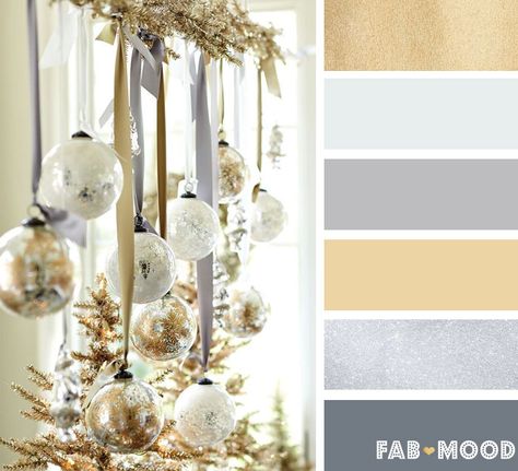 Winter Wedding Bridesmaid Dresses, Silver Winter Wedding, Silver Color Palette, Gold Winter Wedding, Winter Wedding Bridesmaids, Wedding Color Schemes Spring, Winter Wedding Color Palette, Best Color Schemes, Christmas Color Palette