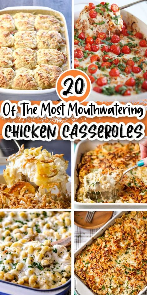 Modern Casserole Recipes, 1 Dish Chicken Casserole Recipes, Week Night Dinners Chicken, Quick Weeknight Casseroles, Classic Chicken Casserole Recipes, Casserole Make Ahead, We Chicken Recipes, Comfort Recipes Dinners, Easy Baked Chicken Casserole Recipes