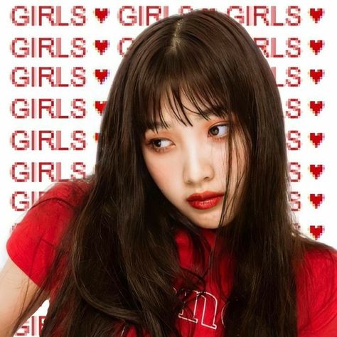 Girl G, Red Icons:), Red Velvet Joy, Girl Cakes, Red Aesthetic, Kpop Aesthetic, White Aesthetic, Girl Icons, Venom