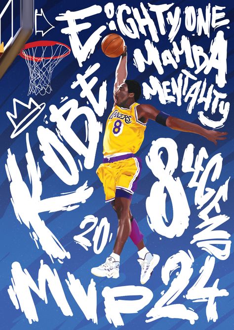 Kobe on Behance Kobe Graphic Design, Nba Illustration, Sports Sculpture, Basketball Magazine, Kobe Logo, Kobe City, Magazine Design Cover, Jordan Poster