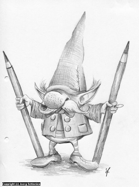 Gnome Drawing Reference, Gnome Sketches, Gnome Sketch, Christmas Elf Drawing Sketches, Gnomes Drawing, Gnome Character Art, Dark Gnome Fantasy Art, Gnome Drawings, Gnome Drawing