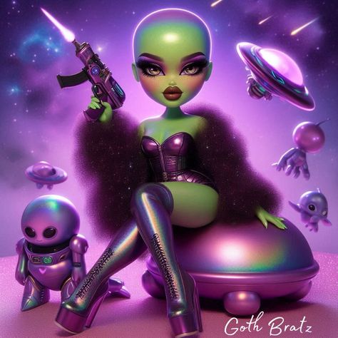 Alien superstar 🛸👾👽✨ #bratz #explorepage Alien Fairy, Alien Superstar, Bad Gyal, Party Aesthetic, Backgrounds Phone, Backgrounds Phone Wallpapers, Profile Pics, Pop Star, Phone Wallpapers