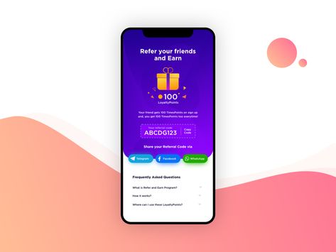 Refer Your Friends & Earn Points by Rajesh on Dribbble Apps To Download, Friend Referral, Android App Design, Coding Apps, Refer A Friend, App Interface Design, Mobile Interface, Good Relationship Quotes, Mobile Ui Design