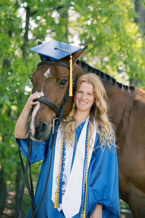 Aiken SC Horse Senior Session Senior Photoshoot With Horse, Western Horse Senior Pictures, Senior Session With Horse, Horse Senior Pictures Dress, Grad Pictures With Horses, Photo Session With Horse, Barrel Racing Senior Pictures, Horse Prom Pictures, Graduation Pictures With Horses