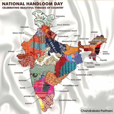 National Handloom Day🇮🇳🧶🧵 . . . National Handloom Day in Hindi National Handloom Day UPSC National Handloom Day PIB Why National Handloom Day is celebrated National Handloom Day quotes National handloom day in india National handloom day essay National Handloom Day 2024 National Handloom Day Swadeshi Movement National Handloom Day Theme 202 International Handloom Day National Handloom Day wikipedia 10th National Handloom Day . . #chandrakalapaithani #yeolapaithani #handloomday #handloomsaree ... Handloom Map Of India, Indian Handloom Sarees, Every Class Has, Indian Embroidery Designs By Hand, National Handloom Day, Handloom Day, Fabric Map, Indian Textile Design, Fabric Patterns Prints