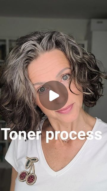 Using Toner On Blonde Hair, Ion Icy White Toner Before And After, Black Toner For Hair, Toning Grey Hair, Toner For Gray Hair, Hair Toner Before And After, Overtone Before And After, Tone Grey Hair, Hair Toner Before And After Brunette