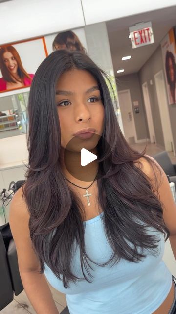 Gilad | Hair Video Education on Instagram: "Long Layered Haircut Trim Tutorial   styled with @kenraprofessional Volume Mousse Cut with @arcscissors Paragon ll  #haircut #hairtutorial #haircutting #hairvideo #longlayers #layeredhair #featheredhair #butterflycut #haircuttutorial #hairtutorials #howtobeauty #hairvideos #nychairstylist" Haircut Trim, Braided Bangs Hairstyles, Long Layered Haircut, Volume Mousse, Hair Cut Guide, Long Wolfcut Haircut With Bangs, Wispy Hair, Easy Hair Cuts, Hair Inspiration Long