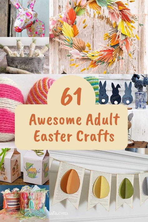 Easter Craft For Senior Citizens, Adult Spring Crafts Diy Projects, Easter Egg Crafts For Adults, Easter Egg Diy Crafts, Easy Easter Crafts For Seniors, Adult Easter Crafts Projects, Easy Diy Spring Crafts, Easter And Spring Crafts, Easter Craft For Adults