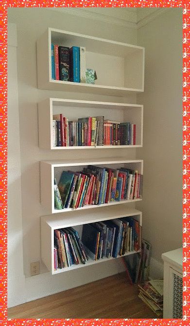 Ikea Book, Ikea Playroom, Floating Bookshelves, Ikea Bookshelves, Trendy Living Rooms, Floating Shelves Diy, Room Shelves, Ikea Storage, Living Room Shelves