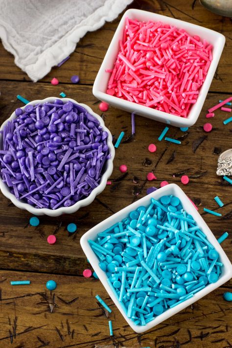 How To Make Your Own Sprinkles, Make Your Own Sprinkles, Home Made Sprinkles, Diy Sprinkles Homemade, How To Make Sprinkles, Make Sprinkles, Homemade Sprinkles Recipe, Homemade Sprinkles, Galaxy Cookies