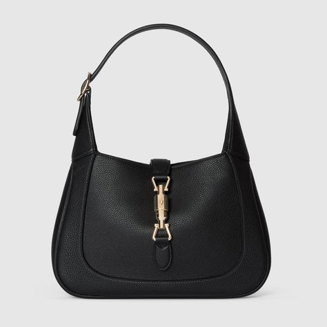 Gucci - Gucci Jackie 1961 small shoulder bag Jackie Bag Gucci, Iconic Handbags Designer Bags, Gucci Jackie Outfit, Jackie Gucci Bag, Gucci Bag Black, Gucci Small Bag, Black Small Handbag, Jackie 1961 Small Shoulder Bag, Gucci Jackie 1961