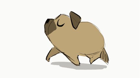 No more for me, thanks, I am a Russian. — pug trot! Pug Animation, Pug Drawing, Dog Design Art, Dog Animation, Animation Storyboard, Animation Sketches, Dog Projects, Animation Tutorial, Motion Graphics Design