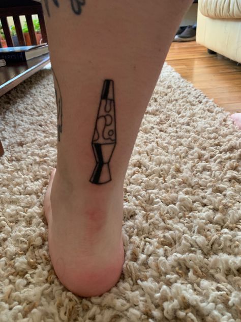 Lava Lamp Tattoo, Lamp Tattoo, Tattoo Halloween, Deathly Hallows Tattoo, Simple Tattoos, Lava Lamp, I Tattoo, Small Tattoos, Triangle Tattoo