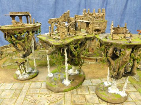 Dnd Diy, Dnd Crafts, Fish Tank Terrarium, Floating Islands, Dnd Mini, Dnd Minis, Fish Tank Design, Warhammer Terrain, Dungeon Master's Guide