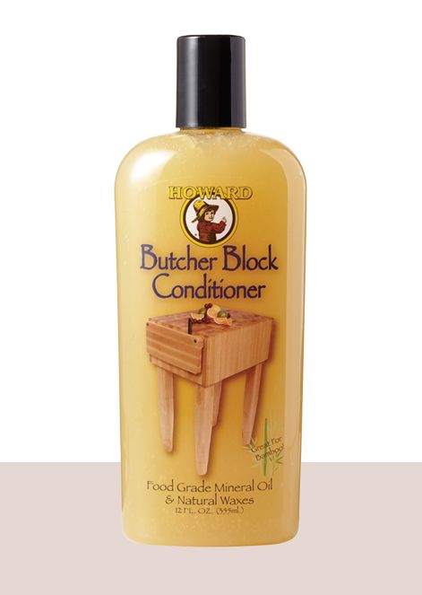 Butcher Block Conditioner | Howard Products Butcher Blocks, Antique Restoration, Wood Projects That Sell, Butcher Block Countertops, Wood Care, Natural Wax, Wooden Bowls, Butcher Block, Mineral Oil