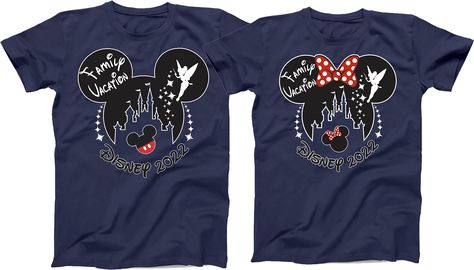 Family Vacation Shirts Matching, Family Disney Shirts Matching, Packing List For Disney, Disney Family Shirts, Classic Disney Characters, Disney Trip Shirts, Tshirt Custom, Minnie Shirt, Disney Family Vacation