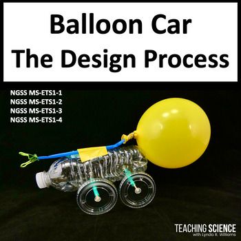 Students will use Design Thinking to create a balloon car. They will design and create a prototype and conduct iterative testing to design and improve the balloon car. Students will consider constraints and criteria in the engineering challenge and compare design solutions. The whole engineering process takes about four class periods.Students will love this balloon car activity.This resource includes:A slide show on the design processDetailed lesson planFollow-up pagesPhotos, tips, and suggestio Stem Engineering Activities, Balloon Powered Car, Balloon Car, Stem Projects For Kids, Balloon Cars, Stem Engineering, Stem Ideas, Engineering Activities, Engineering Design Process