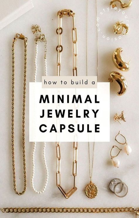 Build the perfect classic jewelry capsule wardrobe with our guide on how to build a minimalist jewelry capsule collection. We’re sharing the best basic jewelry essentials and staple jewelry pieces in gold and silver to help you find your dream jewelry collection. #Exploring #Embracing #Minimalist #Elegance #Gemstone #Style #the #Beauty #HandmadeJewelry #Accessories #of #and #StatementJewelry #Simplicity #Jewelry #Fashion Jewelry Capsule Wardrobe, Classic Jewelry Essentials, Capsule Wardrobe Classic, Jewelry Capsule, Staple Jewelry, Capsule Wardrobe Jewelry, Minimalist Wardrobe Essentials, Classic Capsule Wardrobe, Jewelry Staples