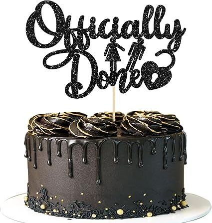 Amazon.com: Gyufise 1Pack Officially Done Cake Topper Divorce Cake Decoration Black Glitter Single Divorce Party Decorations Freedom Cake Topper for Broken Up Free at Last Bye Felicia Newly Unwed Party Decor : Grocery & Gourmet Food Divorce Decorations, Divorce Cake Topper, Divorce Party Cake, Divorce Party Decorations, Divorce Cake, Free At Last, Bye Felicia, Edible Cake Toppers, Cake Decoration