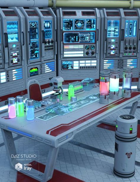 Sci-fi Lab Props | 3D Models for Poser and Daz Studio Scifi Lab, Futuristic Lab, Sci Fi Laboratory, Teknologi Futuristik, Future Technology Concept, Logos Retro, Deco Led, Sci Fi Props, Sci Fi Tech