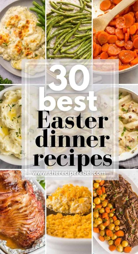 Easy Easter Dinner, Roasted Potatoes And Carrots, Easter Dishes, Easter Dinner Recipes, Easy One Pot Meals, Easter Baking, Easter Dinner, Holiday Dinner, Dinner Dishes