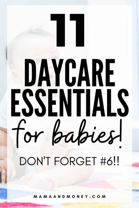 Not sure what to bring to daycare? Check out this list of daycare essentials for babies. Know exactly what you bring with this checklist! Daycare List For Infant, Infant Daycare Checklist, Daycare Bag Checklist Infant, Daycare Changing Station Ideas, Infant Daycare Schedule, Daycare Packing List Infant, Daycare Bag Infant, Daycare Essentials Infant, Daycare Must Haves