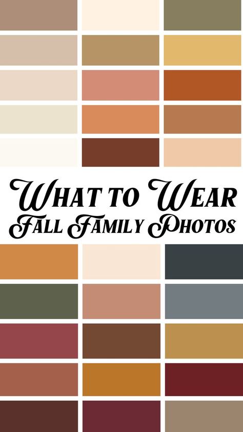 What fall colors to wear to your fall family photos. Autumn Family Photos, Autumn Photos, What To Wear Fall, Fall Family Portraits, Fall Session, Fall Family Pictures, Family Picture Outfits, Fall Family Photos, Picture Outfits