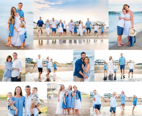 Sister Beach Pictures, Family Beach Pictures Outfits, Beach Photoshoot Family, Lifestyle Newborn Family, Beach Picture Outfits, Photo Shoot Tips, Family Beach Session, Big Family Photos, Extended Family Photos