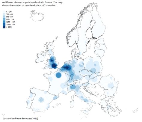 Population Density Diagram Architecture, Population Density Map, Arch Inspiration, Population Density, Map Diagram, Urban Mobility, Site Analysis, Europe Map, Diagram Architecture