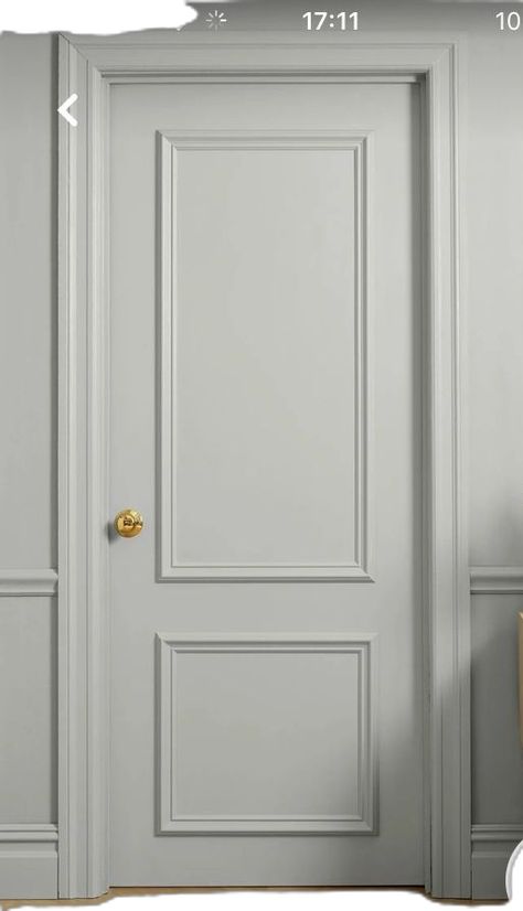 Parisian Interior Doors, Georgian Interior Doors, Georgian Internal Doors, Interior Doors Traditional, Door Wainscotting, Door Moulding Design, Classic Doors Interior, Classic Interior Doors, Internal Doors Ideas