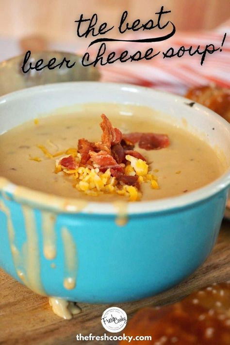 Beer Cheese Soup Crockpot, Wisconsin Beer Cheese Soup, Beer Cheese Soup Recipes, Beer Cheese Recipe, Beer Soup, Beer Cheese Soup, October Fest, Beer Cheese Soups, Cheese Soup Recipes