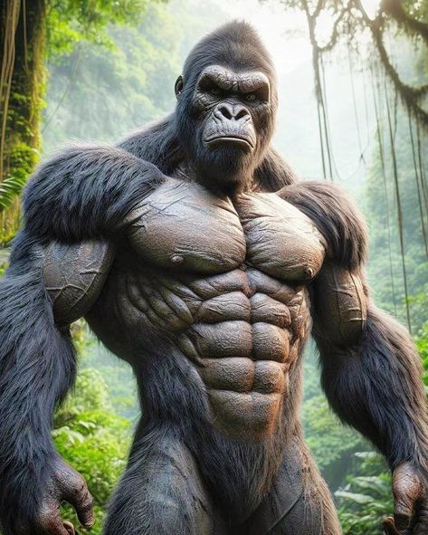 Gorilla Muscle, Peach Nintendo, Dog Armor, Bulldog Drawing, Street Fighter Motorcycle, Creature 3d, Gorillas Art, Warriors Wallpaper, Creature Artwork