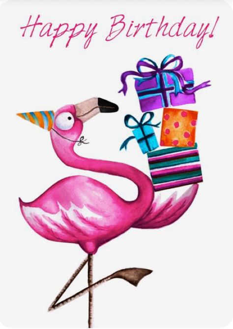 Happy Birthday Flamingo Funny, Happy Birthday Flamingo Image, Flamingo Birthday Wishes, Snoopy Doodle, Flamingo Happy Birthday, Flamingo Birthday Card, Birthday Flamingo, Beautiful Flamingo, Funny Happy Birthday Wishes