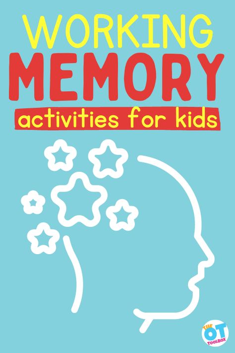 Working Memory Worksheets, Working Memory Activities For Kids, Working Memory Activities, Impulse Control Worksheets, Improve Working Memory, Executive Functioning Activities, Hand Strengthening Activities, Memory Strategies, Self Regulation Strategies