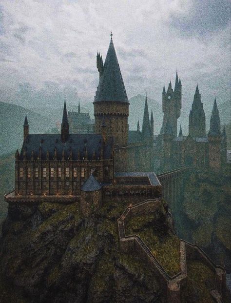 #harrypotter #hogwarts #moody #grunge #aesthetic #castle #iconic #movies #film The Dark Mark, Arte Indie, Harry Potter Icons, Hogwarts Aesthetic, Hogwarts Castle, Diagon Alley, Golden Trio, Slytherin Aesthetic, Hogwarts Mystery