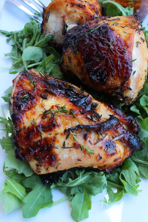 Roasted Chicken with Honey & Aleppo Pepper — Goldfinch & Scout Lemon Pepper Rotisserie Chicken Recipes, Roasted Split Chicken Breast, Aleppo Pepper Recipes, Roasted Chicken Breasts, Lemon Pepper Yogurt Chicken, Best Barbecue Sauce, Aleppo Pepper, Pepper Sauce Recipe, Honey Chicken