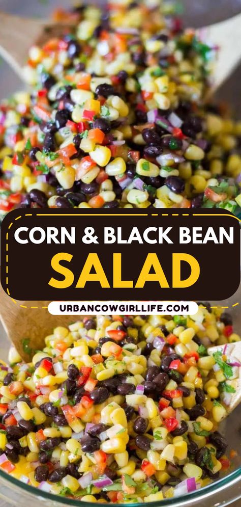 Weight Watcher Black Bean And Corn Salad, Mexican Corn And Black Bean Salad Recipe, Black Bean And Quinoa Salad, Healthy Mexican Corn Salad, Corn And Bean Salad Recipe, Mexican Corn Salad Black Beans, Corn Bean Tomato Salad, Black Bean Cucumber Salad, Black Bean Side Dish Simple