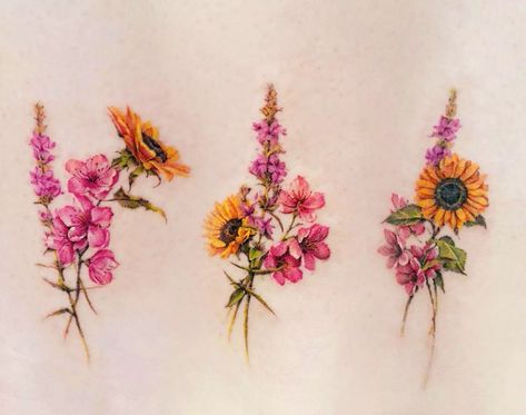 this artist creates delicate watercolour tattoos • art • frankie magazine • australian fashion magazine online Obsessed Tattoo, Flower And Butterfly Tattoos, Friend Tattoos For 3, Butterfly With Flowers Tattoo, Watercolour Tattoos, Think Tattoo, Tattoo World, Becoming A Tattoo Artist, Special Tattoos