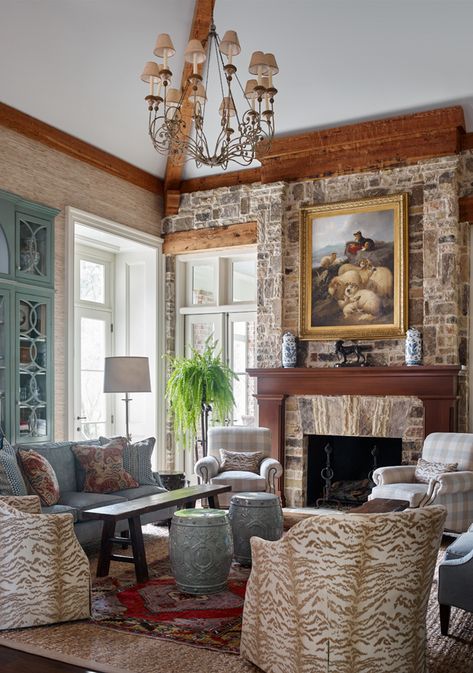 James Farmer Interiors, James Farmer, Modern Rustic Living Room, A Place To Call Home, Southern Decor, Rustic Living, Rustic Living Room, Country House Decor, Southern Style