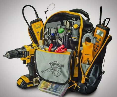 What is the best HVAC tool bag on the market in 2017? That's what we will delve in to today.    Whether you're an HVAC technician, electrician, plumber or other professional that needs tools while out on Hvac Tool Bags, Galactik Football, Hvac Training, Hvac Tools, Tool Backpack, Refrigeration And Air Conditioning, Hvac Maintenance, Hvac Technician, Dewalt Tools