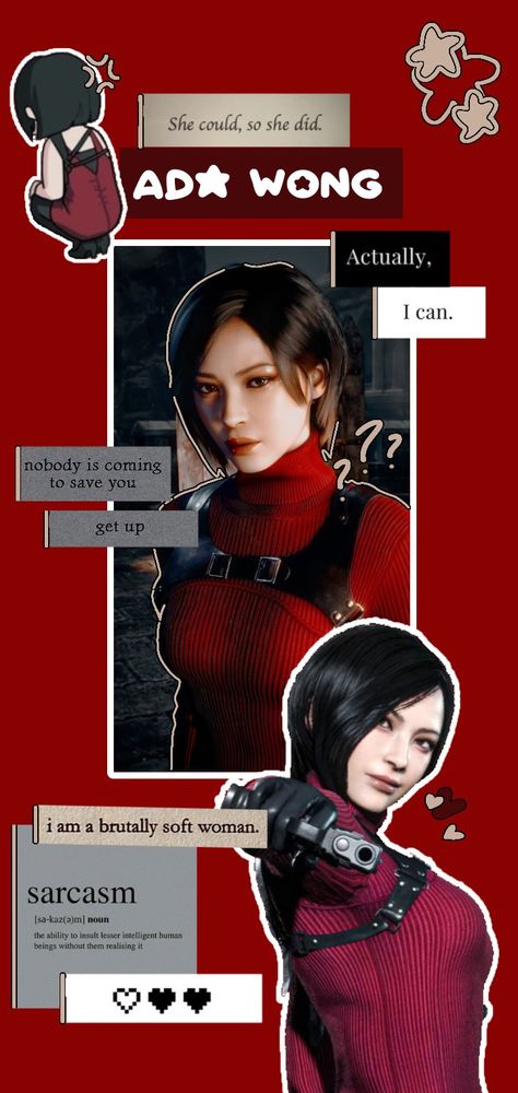 Leon And Ada Wallpaper, Ada Wong Aesthetic, Ada Wong Wallpaper, Ada Wallpaper, Posters Diy, Ada Resident Evil, Resident Evil Funny, Trippy Iphone Wallpaper, Black Cat Marvel