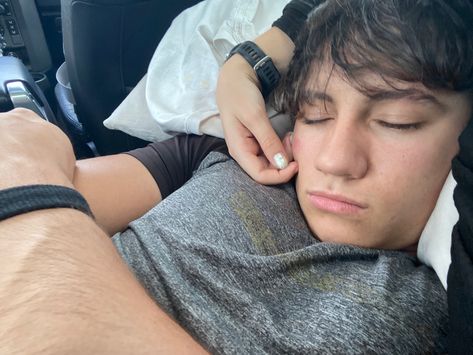 Sleepy Bf Aesthetic, Boyfriend And Girlfriend Sleeping, Sleepy Boyfriend Aesthetic, Roadtrip Aesthetic Couple, Guy Sleeping On Girlfriend, Boy Sleeping Aesthetic, Boyfriend Sleeping On Girlfriend Chest, Boyfriend Sleeping On Girlfriend, Sleeping Boyfriend Aesthetic