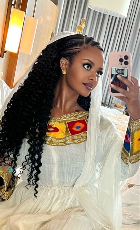 Eritrean Braids, Habesha Braids, Eritrean Hairstyles, Habesha Hairstyles, Habesha Hair, Ethiopian Braids, Eritrean Women, Ethiopian Hair, Healthy Curly Hair