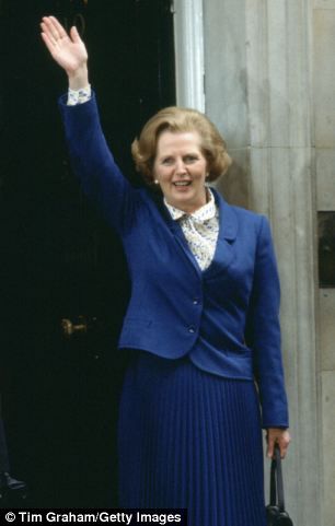 Victory: Margaret Thatcher quashed stereotypes about the traditional domestic woman by becoming the first female Prime Minister Samantha Cameron, Iron Lady, The Iron Lady, Top Bustier, British Prime Ministers, Margaret Thatcher, Peter Alexander, Weights For Women, Favorite Handbags