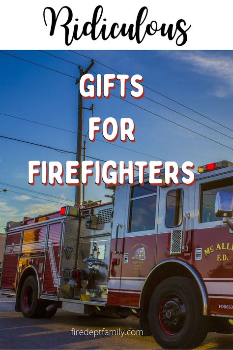 Firefighters get all kinds of gifts, from firemen thank you gifts, to firefighter graduation gifts, and some of them are better than others. We've put together a list of firefighter gifts (and it's firefighter approved!) that will break up the boring junk and provide some fun and purpose to your gift for your firefighter. Perfect for the fireman and fire woman , these gifts are truly ridiculous yet awesome for everytime of the year! Diy Gifts For Firefighters, Fire Academy Graduation Gift, Thank You Firefighters, Firefighter Graduation Gift, Firefighter Retirement Party Ideas, Firefighter Graduation Party, National Firefighter Day, Firemen Humor, Firefighters Gifts