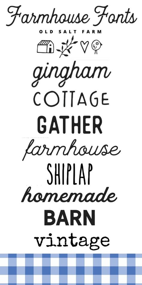 Farm Fonts, Farmhouse Fonts, Farmhouse Font, Best Farmhouse, Fancy Fonts, Cricut Fonts, Cute Fonts, Favorite Fonts, Cricut Craft Room