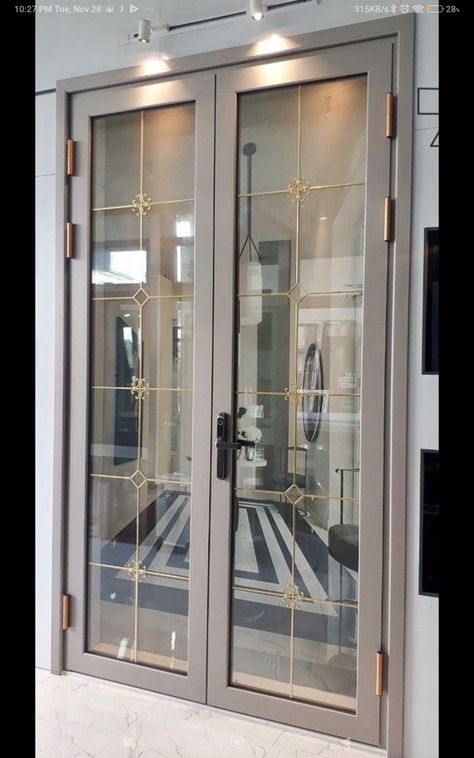 Aluminium Door Design, Sliding Window Design, Glass Entrance Doors, Aluminium Glass Door, Aluminium French Doors, Pintu Interior, Aluminum Windows, Modern Entrance Door, Aluminium Sliding Doors